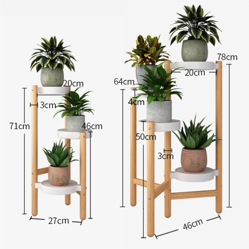 花架置物架子阳台客厅田园植物架室内多肉绿萝北欧家用创意花盆架