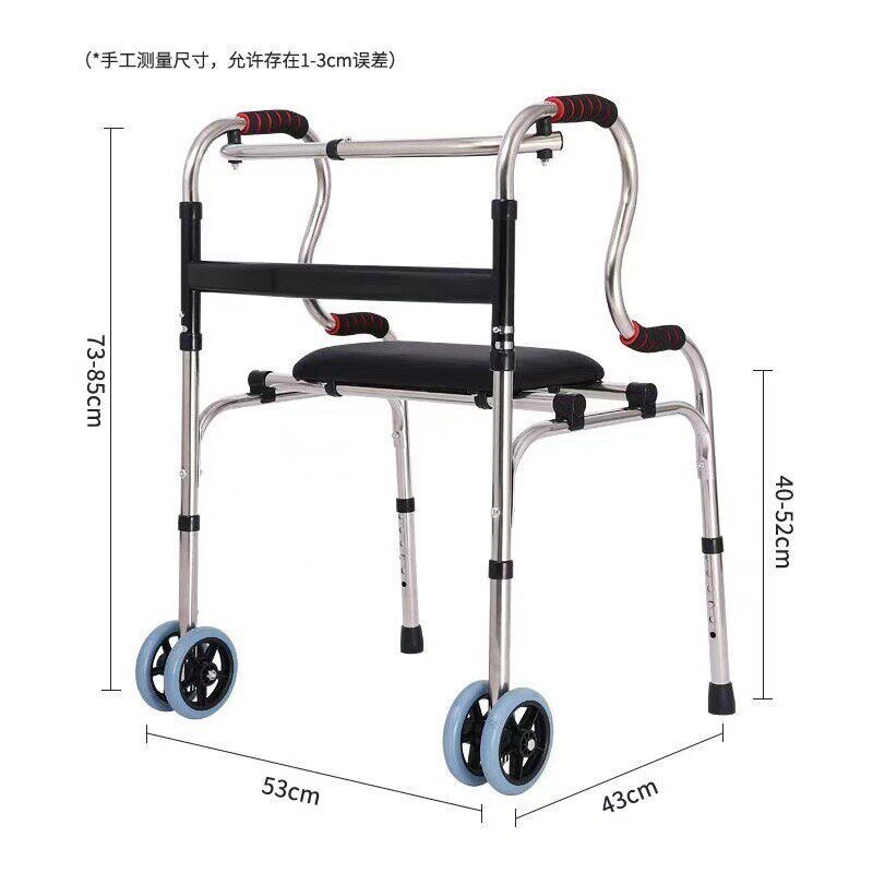 老年人助行训练老人助步走路辅助行走代步手推车助力扶手架器康复