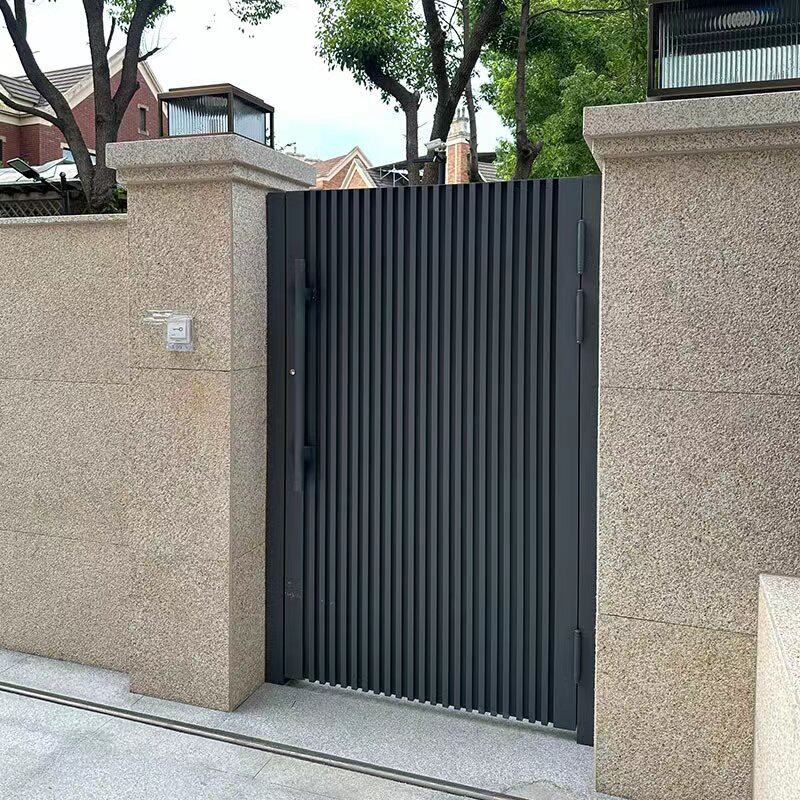 铝合金庭院门一楼小院栅栏门花园门农村自建房大门铁艺单开院子门