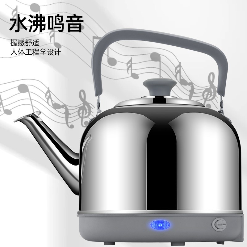 304发热盘电热水壶大容量电水壶自动断电保温电壶鸣笛烧水壶