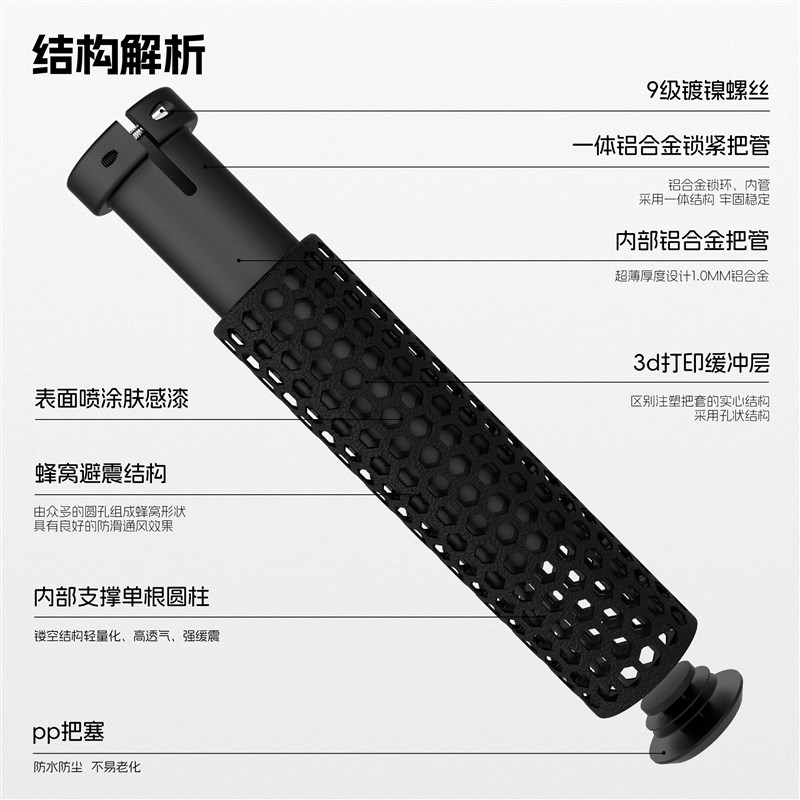 西骑者3D打印自行车长短款把套变速转把登山车骑行减震防滑握把