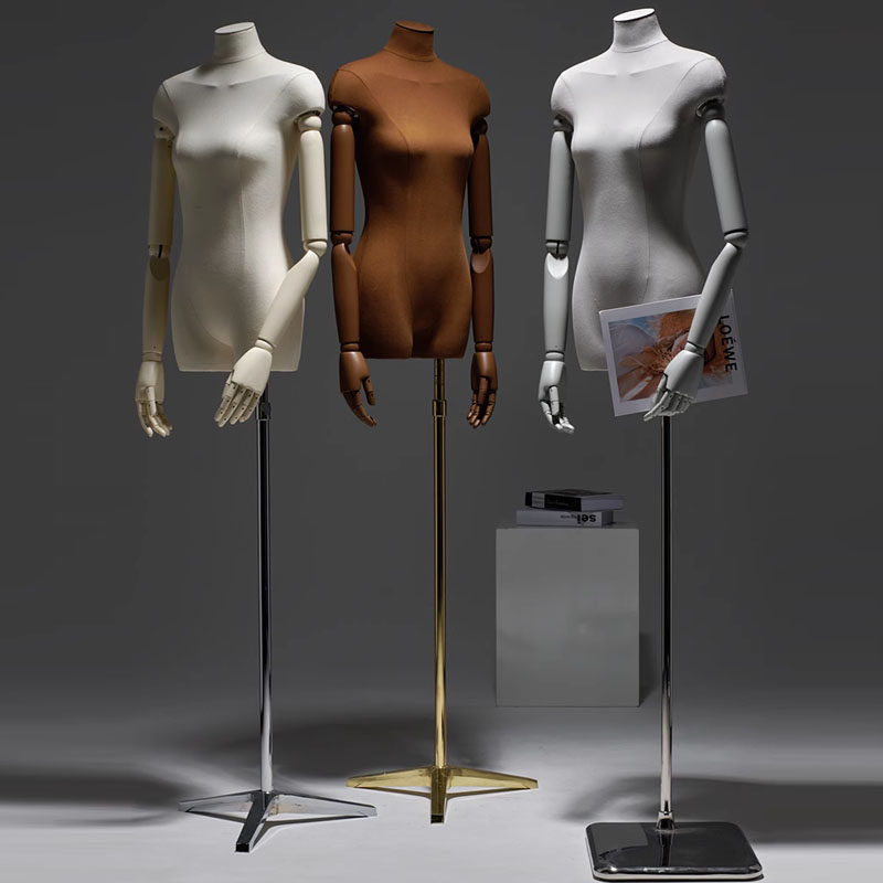 服装店模特展示架全身假人体女装半身婚纱人偶橱窗拍摄模特道具女
