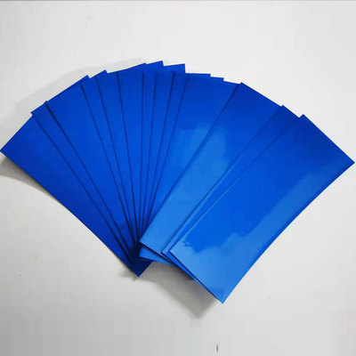 热收缩管32国轩33140圆柱锂电池皮热缩膜蓝色保护膜绝缘套管