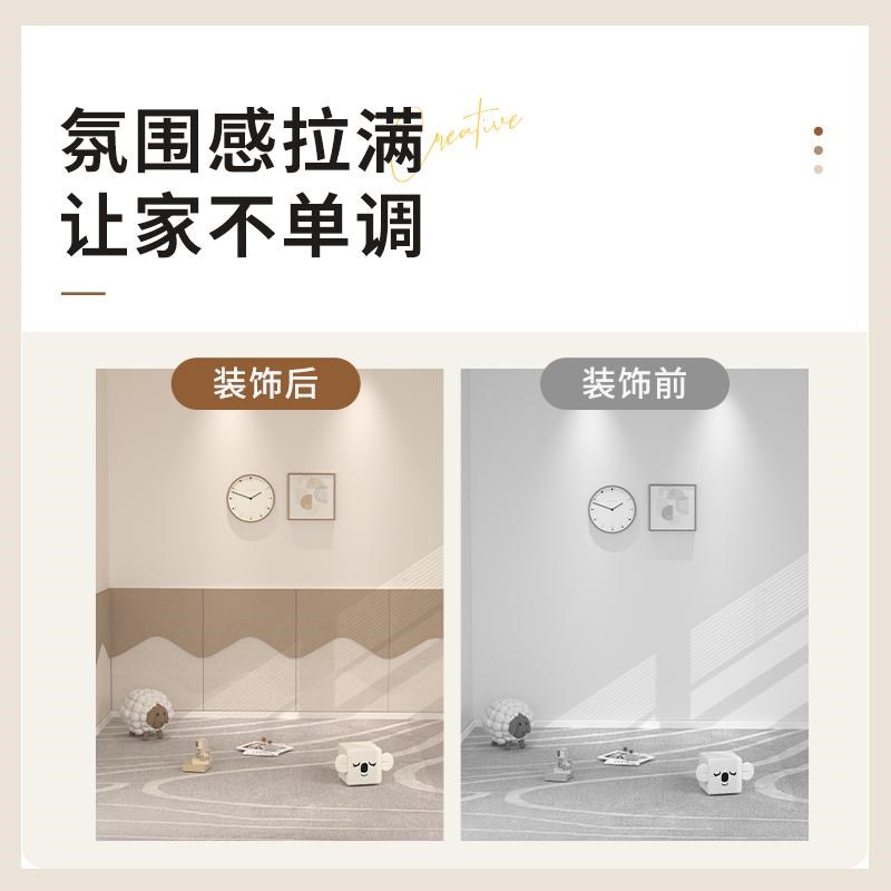 定制榻榻米床边墙裙床头毛毡墙贴3d立体自粘防撞墙围软包护墙板