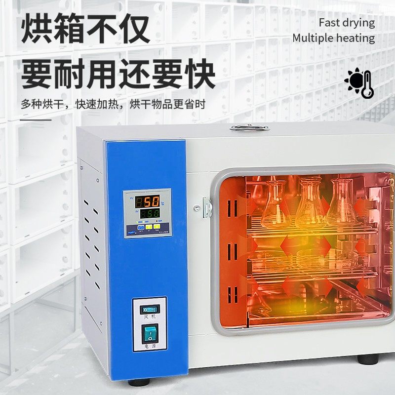 力辰电热鼓风干燥箱实验室用烘干机恒温烘箱工业热风循环大灯烤箱图片