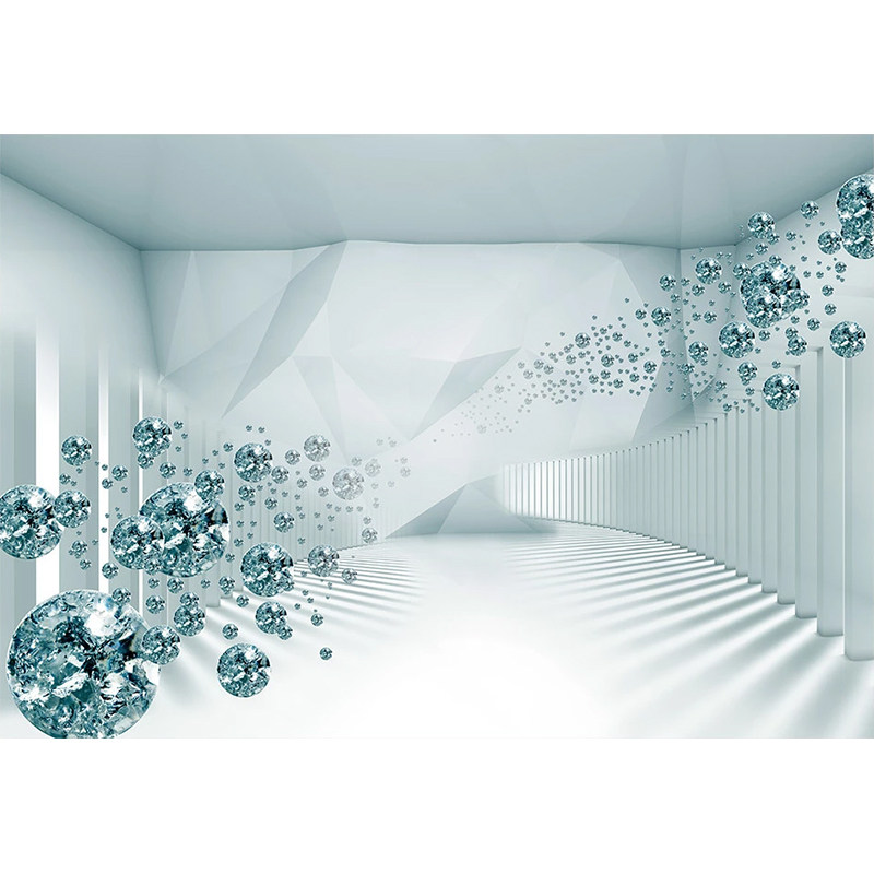 8d电视背景墙壁纸现代简约墙布客厅影视墙空间钻石壁画3d立体墙纸