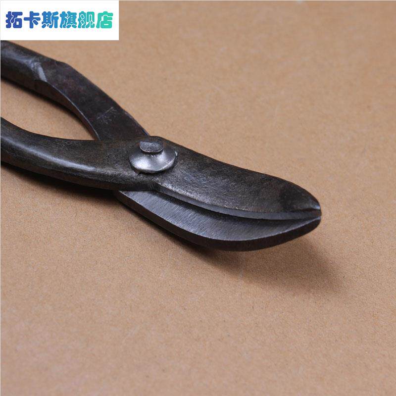 手动白铁剪不锈钢剪刀纯手工煅打剪刀铁铝铜皮剪双直型铁皮剪刀