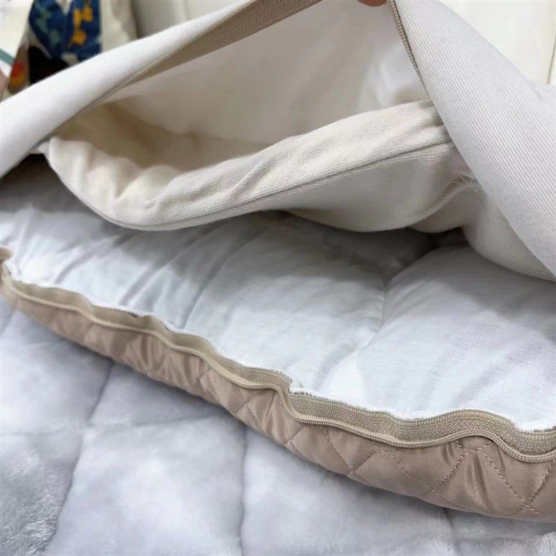 日单 某川 竹炭 软管枕 可调节 家用 水洗 颈椎枕 成人枕头 35*60