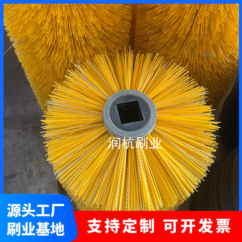 环卫扫路车滚刷加钢丝扫地机圆形主刷滚筒毛刷规格多种支持定制