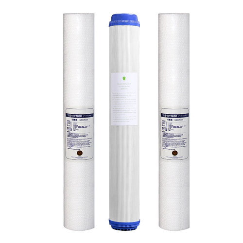 商用净水器前置滤芯20寸三级套装1微米PP棉颗粒活性炭5um初级过滤