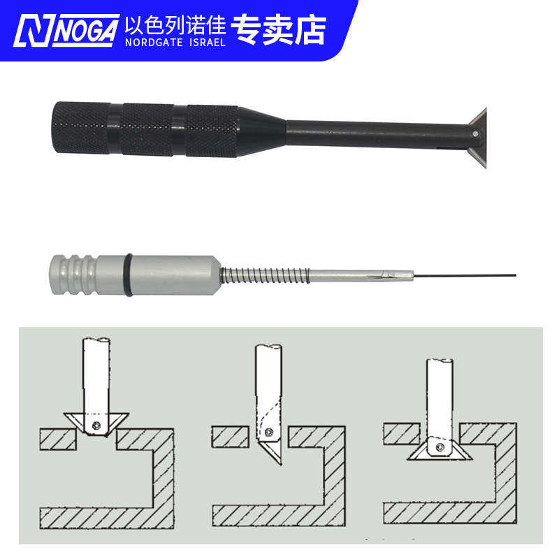 RC100020002200诺佳noga器刮刀内外去交叉孔修毛刺边金属件倒角