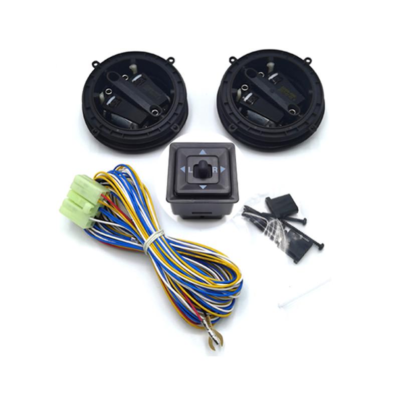 适用东南V3菱悦V5V6手动镜片改装加装电动调节後照镜後视镜高音