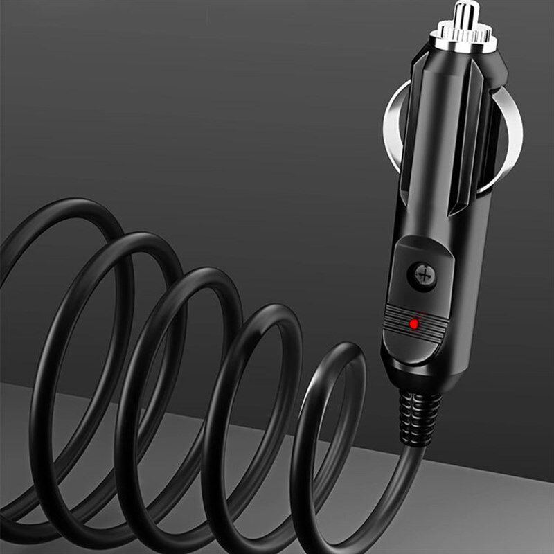 车载点烟器延长线公对母座插头汽车点烟口孔加长线转接12v24v通用