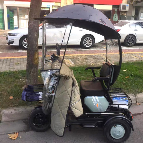 电动车雨棚篷电瓶三轮摩托车防晒遮阳伞挡风雨踏板车防风罩雨篷夏