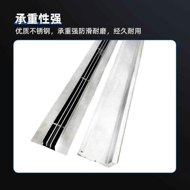 线性成品排水沟u型槽盖板不锈钢缝隙式混凝土水槽树脂排水沟现货