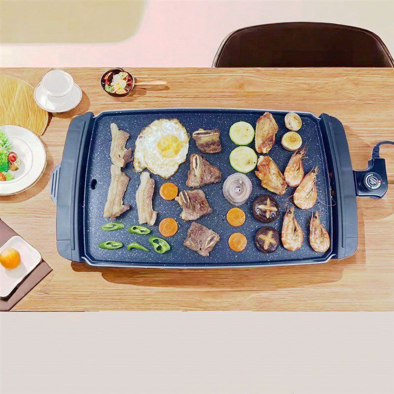 【顺丰包邮】炊公子电烤盘家用烤肉韩式室内无烟不沾麦饭石烧烤炉