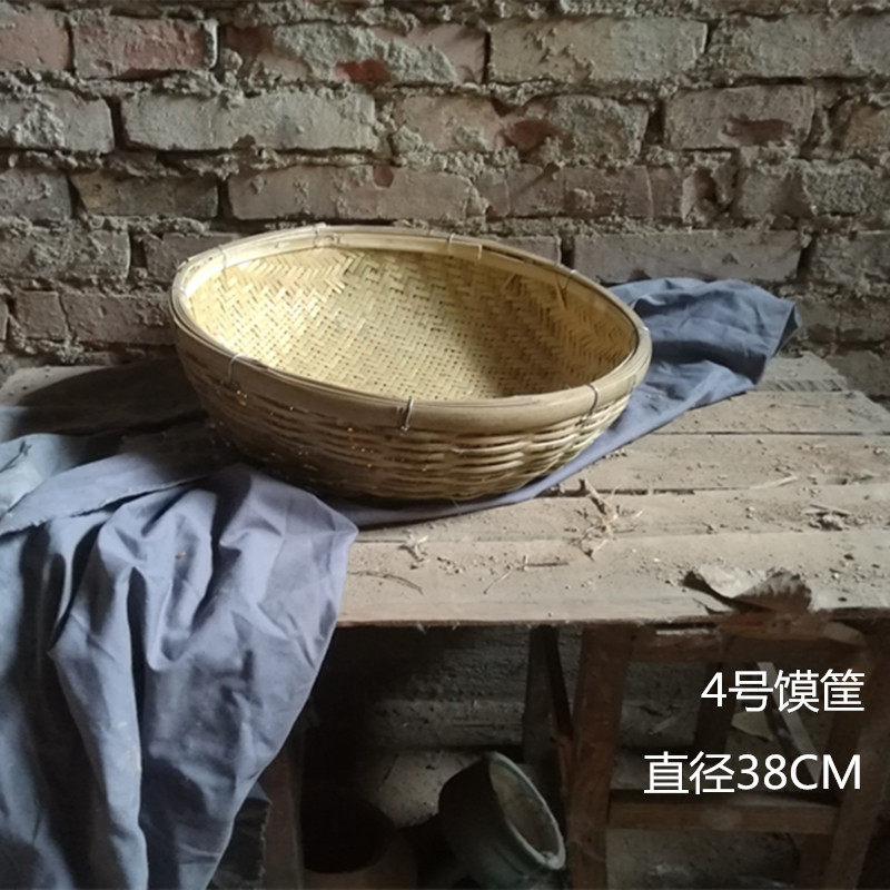 竹编手工艺品画材美术写生道具竹篮子锅排盖帘馍筐簸箕竹编静物