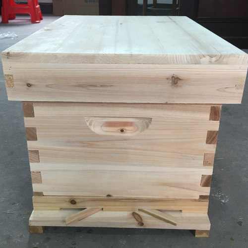 标准七框中蜂蜂箱不煮蜡蜂箱烘干杉木蜂箱双面抛光养蜂工具用品