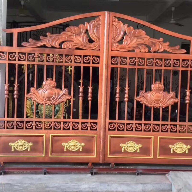 铁艺配件大门顶花冲压仿铝大门配件门头花铁花别墅门配件农村大门