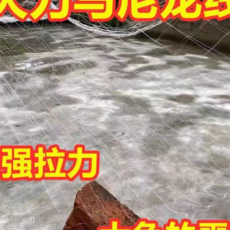 大力马尼龙线塑料漂绳坠三层沉网加粗加重挂网粘网捕大鱼网捕渔网