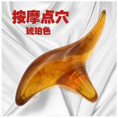树脂蜜蜡三角脚底穴位按摩雀大号按压棒脚部足底足疗按摩椎点穴棒