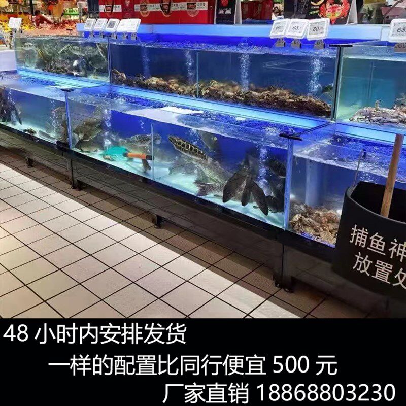 海鲜池商用全国工程安装大型异形缸海鲜鱼缸星级酒店固定式鱼池缸