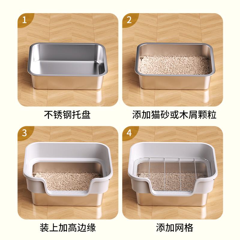 兔子厕所大号专用尿盆荷兰猪豚鼠放外溅侏儒兔拉屎盆龙猫便盆用品