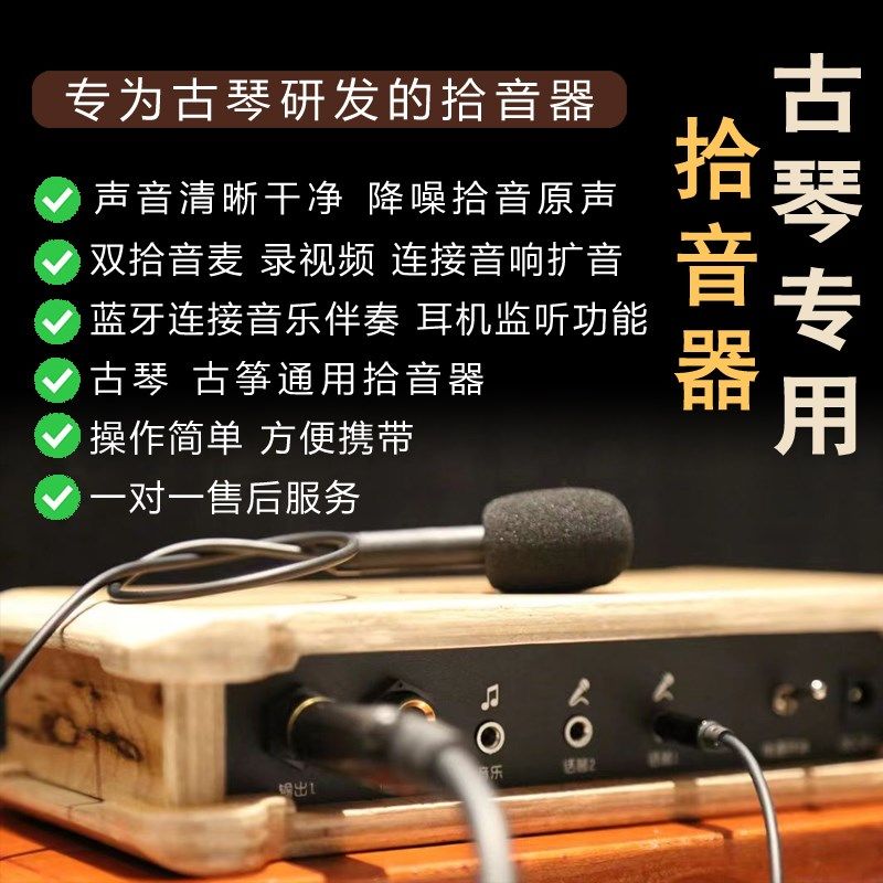 古琴拾音器古筝拾音器无极传奇民乐通用扩音器蓝牙音响声音降噪