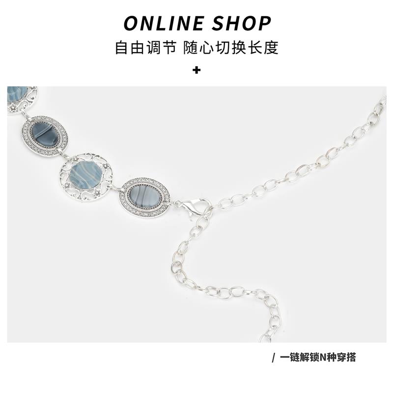 银色时尚腰链女金属链条高级感装饰配连衣裙子腰带半身裙裤链夏季