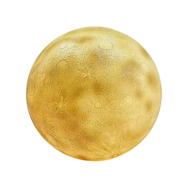 3D陨坑月球灯落地户外防水PE星球灯超大发光圆球太阳能庭院装饰