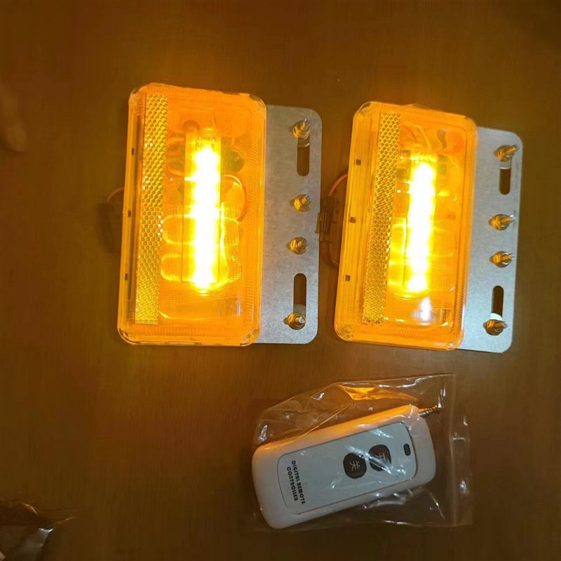边灯侧边货车遥控强磁灯电池充电LED24v黄光腰灯免接线免安装边灯