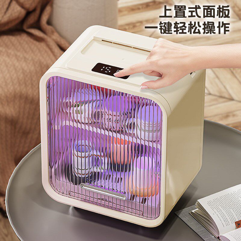 杯子消毒机奶瓶消毒器家用餐具烘干沥水架多功能水杯架防尘置物柜