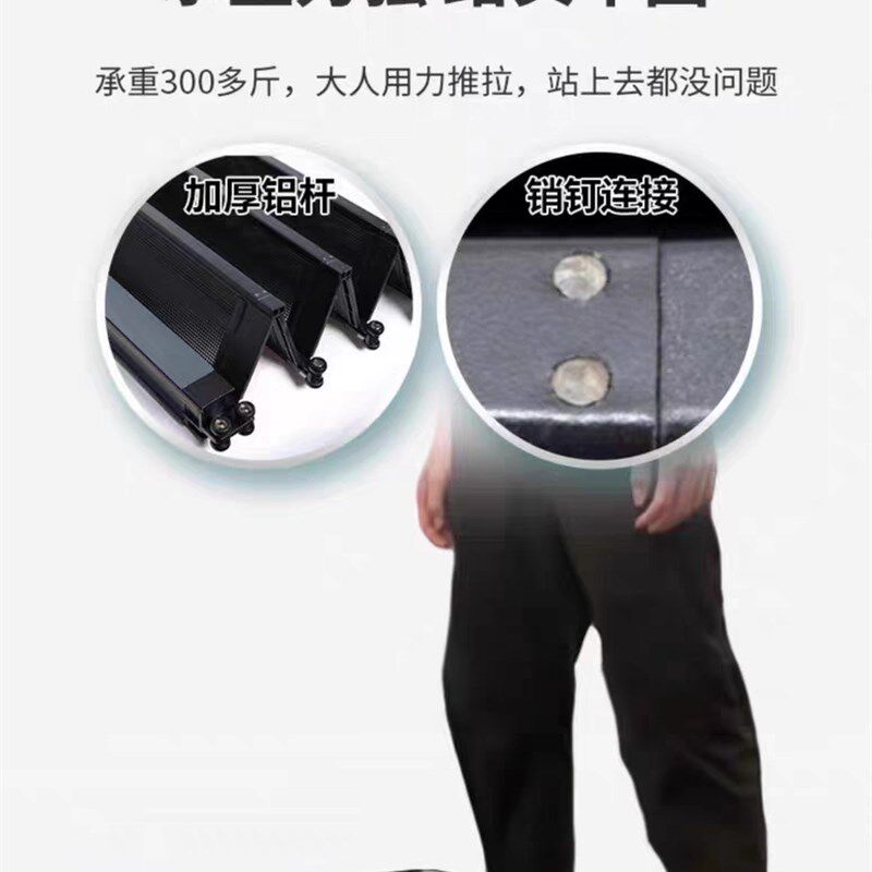 新款金刚网折叠纱门平网防盗带锁防猫狗铝合金极窄隐形推拉沙门