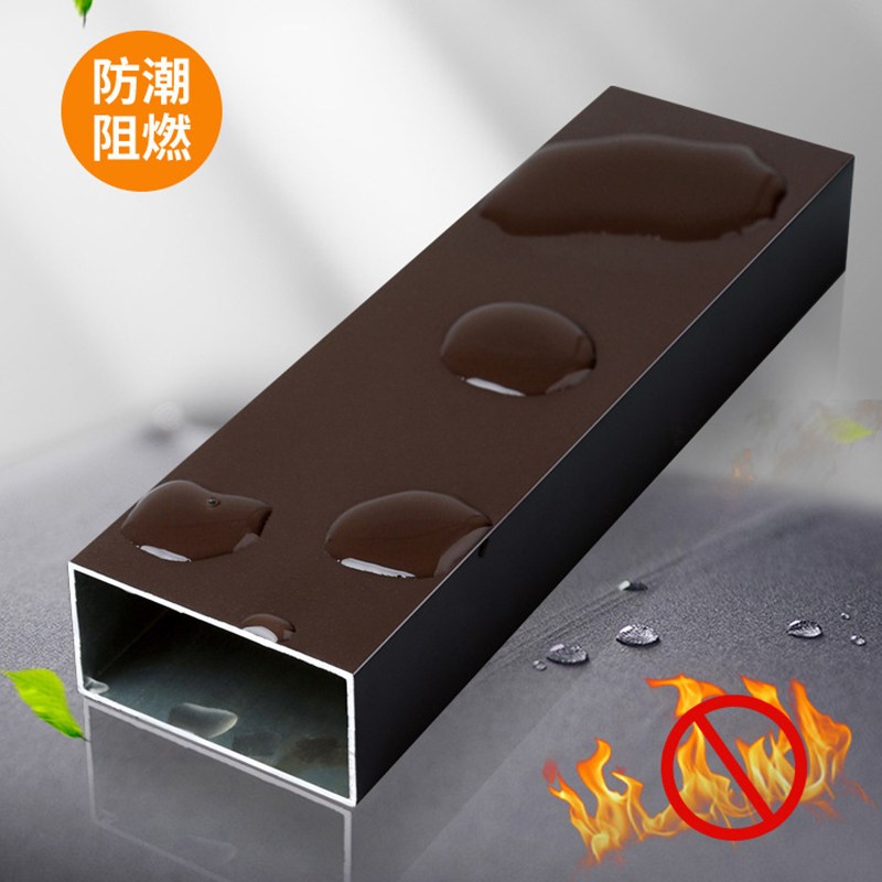 咖啡色加厚铝方管室外喷涂阳光房定制扁管葡萄架铝合金型材铝方通