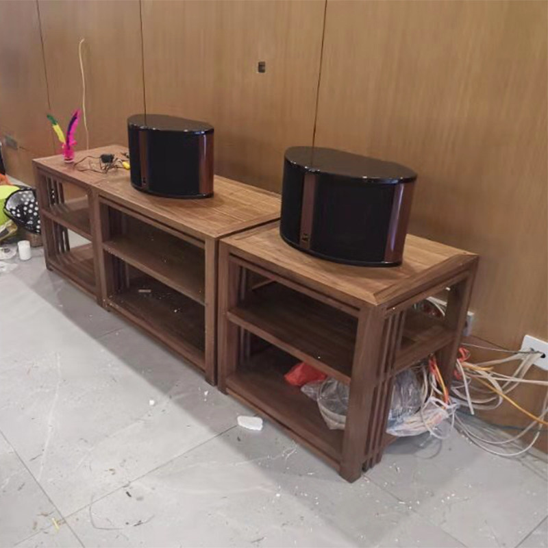 爵士豪华机架多层胡桃木功放胆机实木音响设备柜音响支架