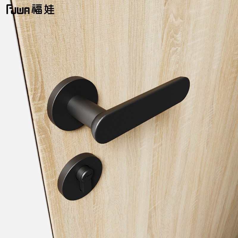 室内木门厕所房间卫生间卧室门把手通用型家用静音门锁磁吸房门锁
