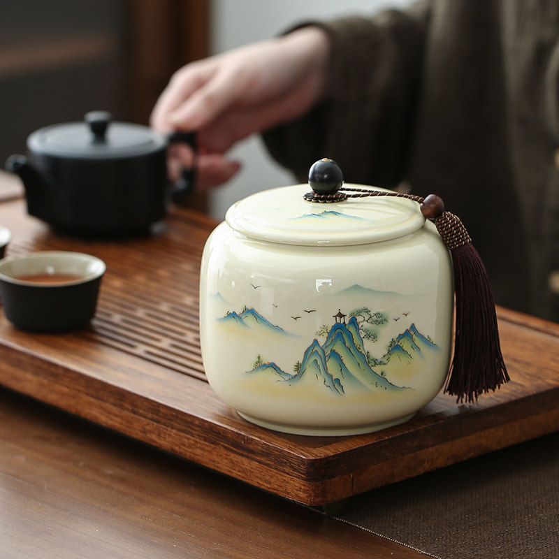 茶叶礼盒装空盒通用红茶绿茶普洱白茶包装盒空礼盒定制陶瓷储茶罐