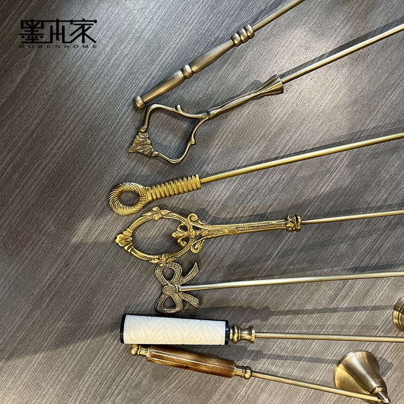 欧式复古黄铜灭烛器香薰蜡烛灭烛罩手持熄灯灭烛工具装饰品摆件