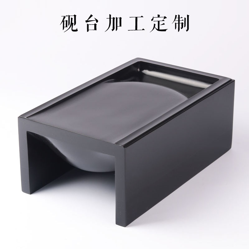 私人砚台木盒定制定做整挖樟木盒栗木盒红木盒红豆杉木盒/砚台定图片