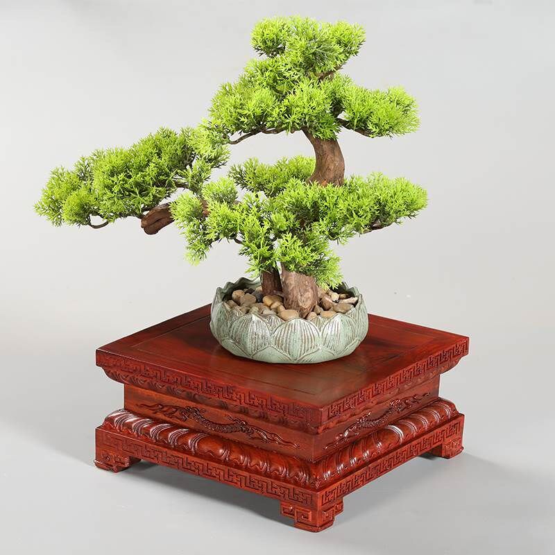 红木雕刻工艺品供奉观音佛像摆件奇石花瓶鱼缸盆景实木质莲花底座