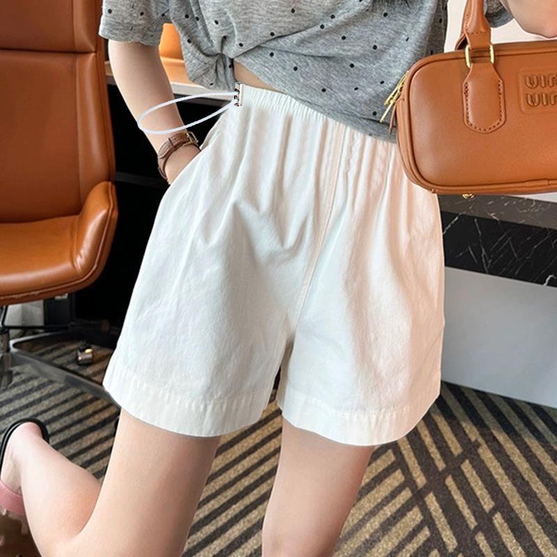 小个子孕妇裤无托腹孕妇短裤外穿夏季薄款白色A字宽松安全裤夏款