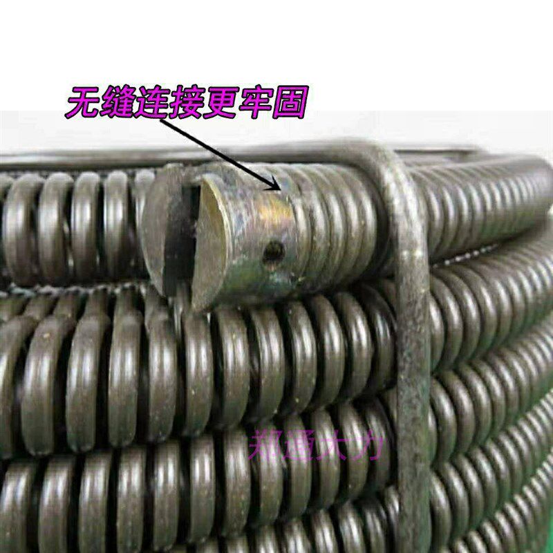 直径22mm150型主管道疏通弹簧加粗无缝隙下水道工具钢丝搅鞭