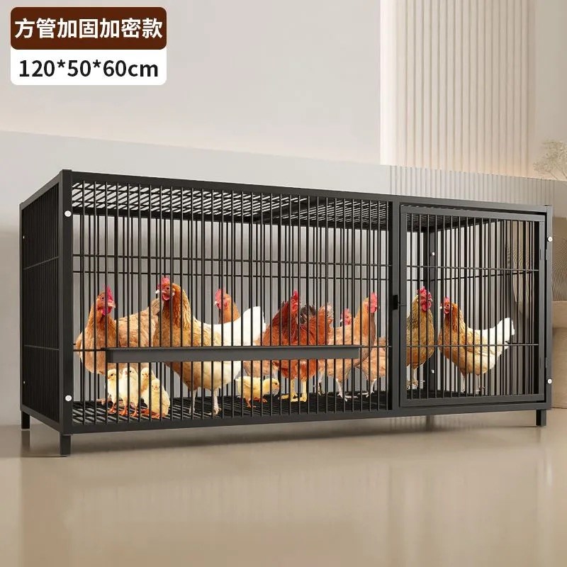 鸡笼子加密方管框架加固室外养殖自动出蛋鸡舍铁丝网鸭笼兔子笼