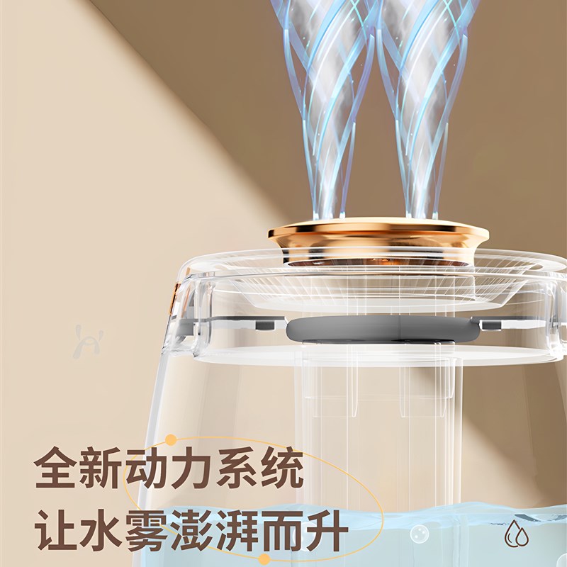 加湿器家庭静音卧室孕妇和婴儿小客厅大喷雾USB空气净化大容量自