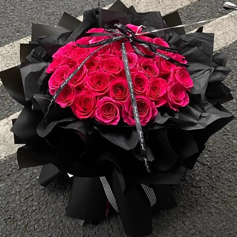 99朵弗洛伊德玫瑰花束鲜花速递同城广州深圳上海配送求婚女友生日
