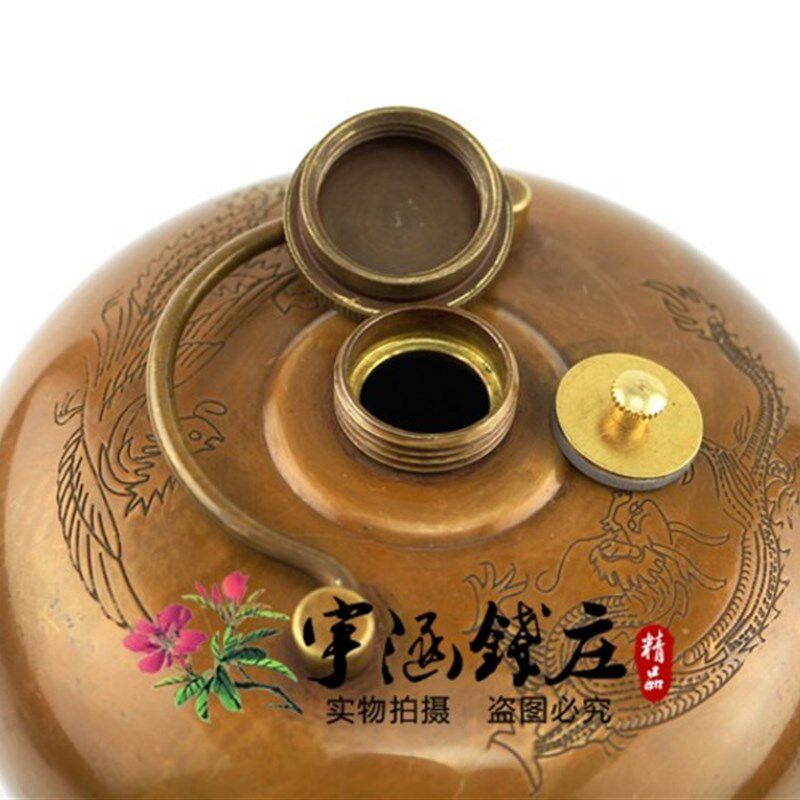 古董汤婆子汤捂子纯铜加厚仿古复古暖手炉热水袋被窝暖脚宝 包邮