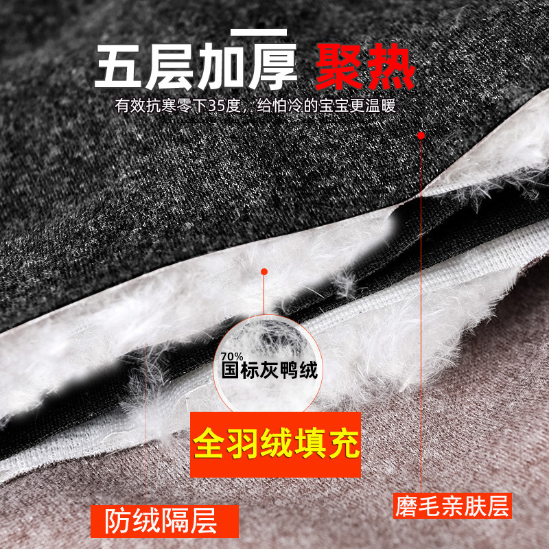 羽绒护膝男女冬季护腿保暖膝盖冰冷库防风挡风电瓶电动摩托车腿套