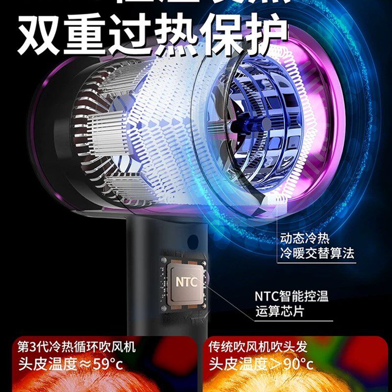 电吹风机家用高速大功率水润负离子护发学生宿舍男女专用恒温风筒