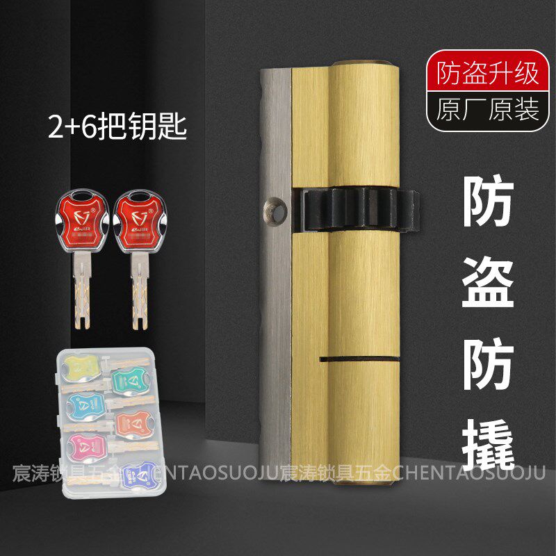 小帅锁芯超C级入户门防盗门锁芯11齿轮通用型家用大门D级锁心配件