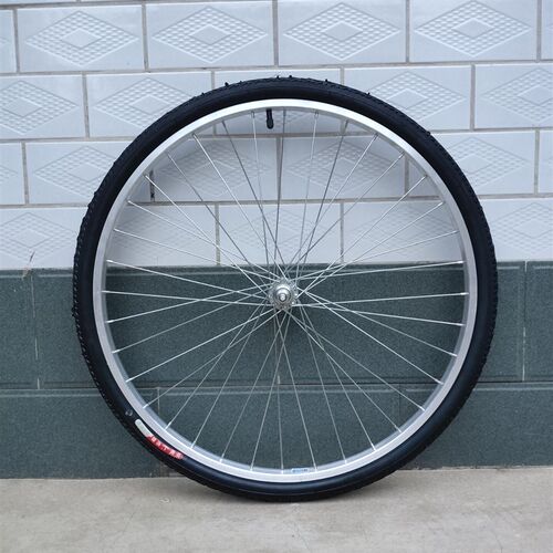 自行车车轮组26x13/8,24x13/8,26x150铝合金单速变速车轮组通用